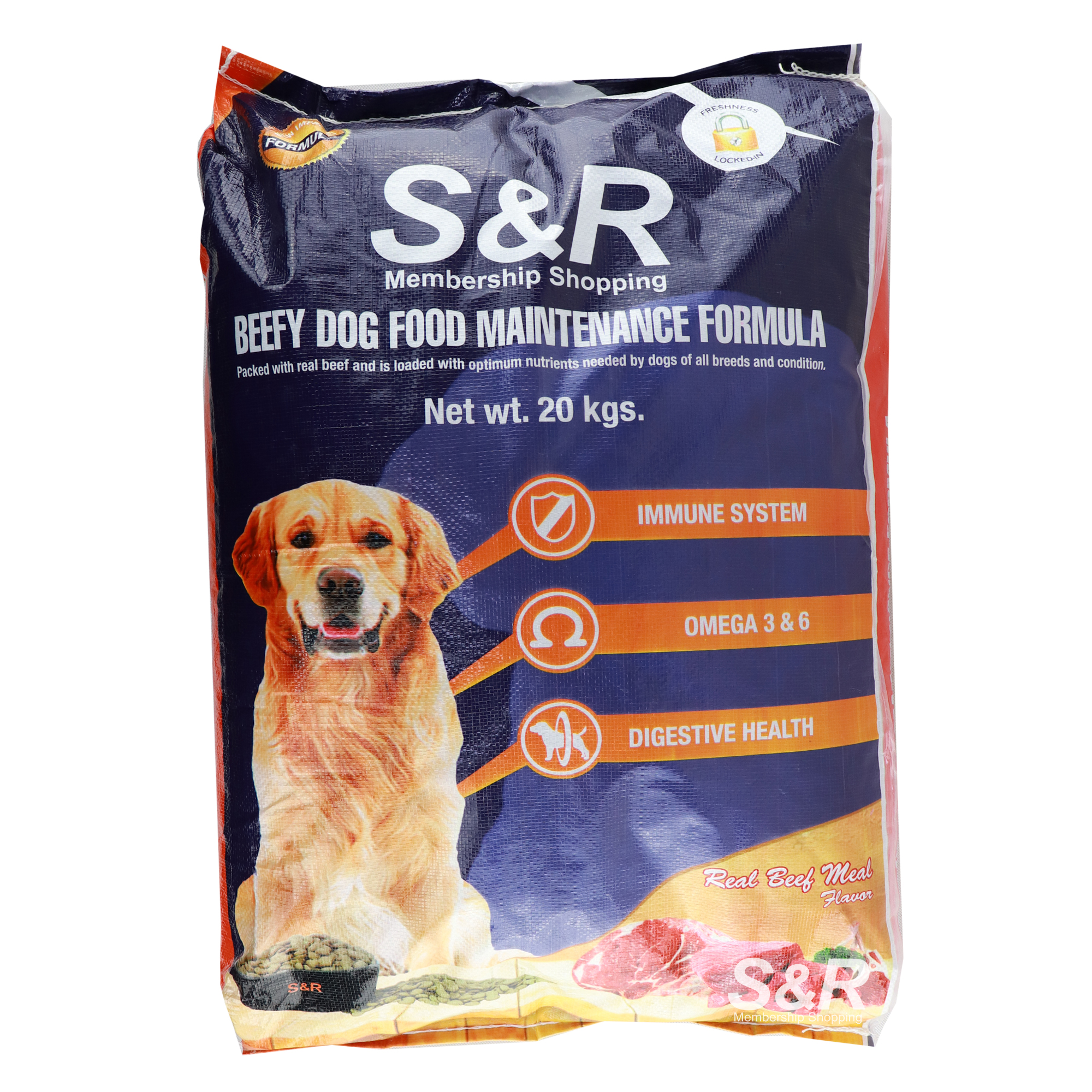 S&R Beefy Dog Food Maintenance Formula Dry Dog Food 20kg S&R Beefy Dog Food Maintenance Formula Dry Dog Food 20kg